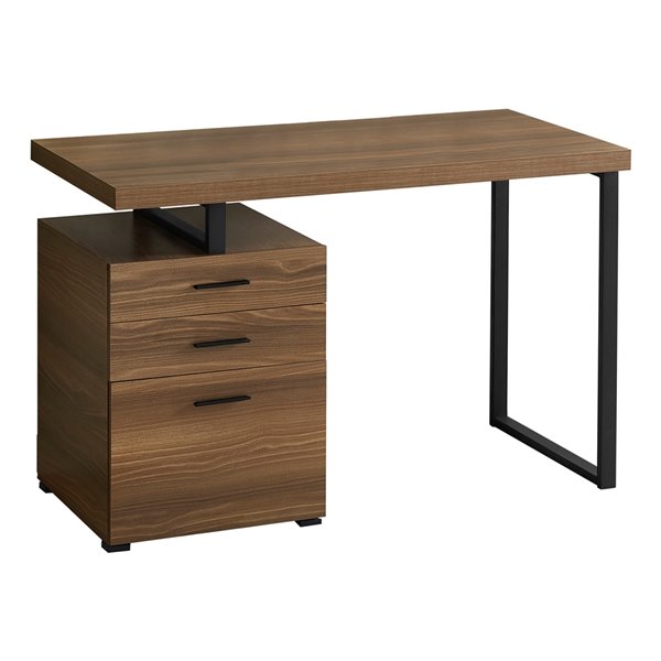 walnut corner computer desk