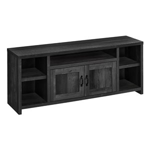 Monarch Specialties 5-Shelf TV Stand, Black