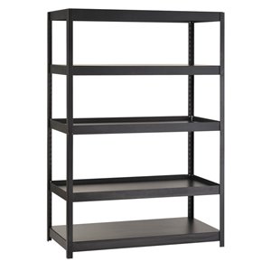 Étagère autoportante en acier industriel Muscle Rack avec 3 tablettes, 24 po D x 48 po W x 72 po H, noir