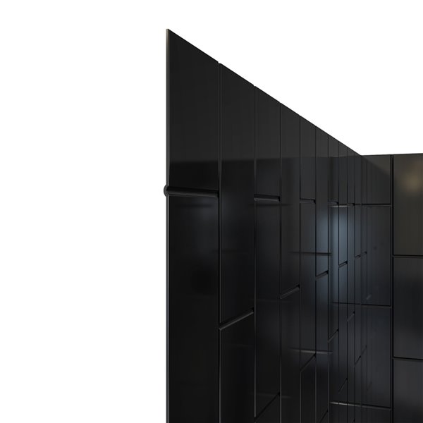 Dreamline QWALL-VS 41.5-in x 76-in Black Shower Surround Corner Wall Panel
