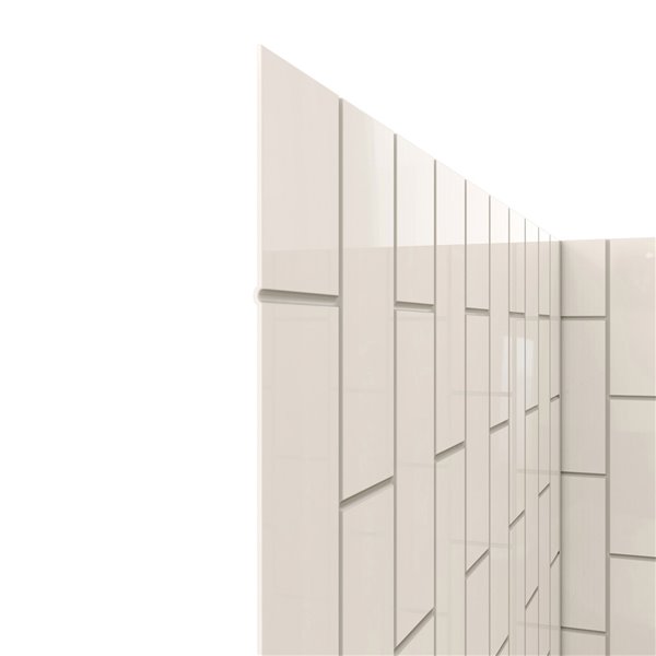 Dreamline QWALL-VS 36-in x 76-in Biscuit Shower Surround Back and Side Wall Panel