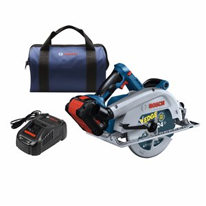 Bosch ProFactor 18-Volt 7 1/4-in Brushless Cordless Circular Saw with Brake and Magnesium Shoe (1-Battery Included)