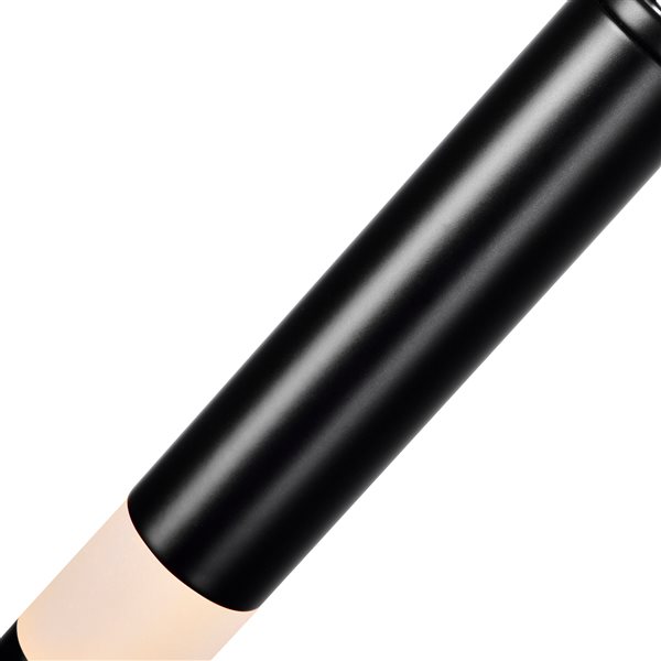 CWI Lighting Flute Modern/Contemporary Black Integrated LED Chandelier