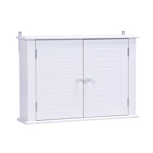 A&E Bath & Shower Axil VI Bathroom Wall Cabinet - 23.5-in W x 24-in H x 8.5-in D - White