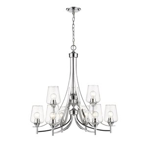 Z-Lite Joliet 9-Light Chrome Modern/Contemporary Chandelier