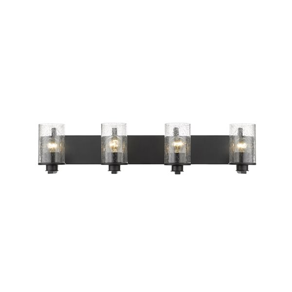 Z-Lite Beckett 4-Light Black Modern/Contemporary Vanity Light