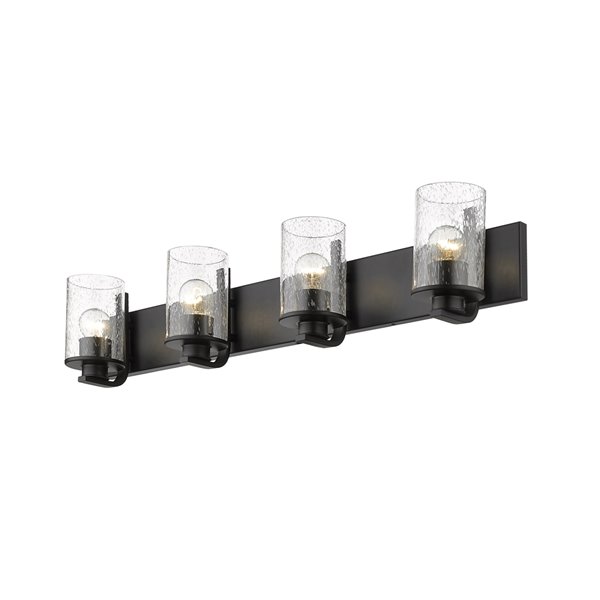 Z-Lite Beckett 4-Light Black Modern/Contemporary Vanity Light