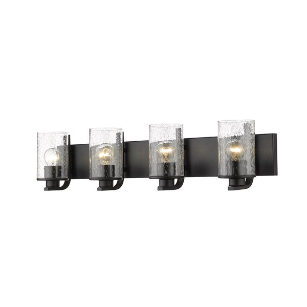 Z-Lite Beckett 4-Light Black Modern/Contemporary Vanity Light