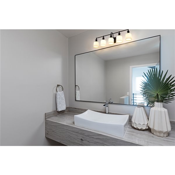 Z-Lite Bryant 5-Light Black Modern/Contemporary Vanity Light