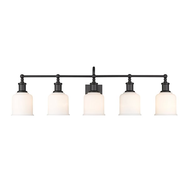 Z-Lite Bryant 5-Light Black Modern/Contemporary Vanity Light