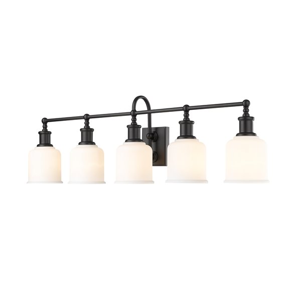 Z-Lite Bryant 5-Light Black Modern/Contemporary Vanity Light