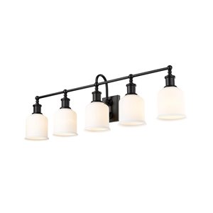 Z-Lite Bryant 5-Light Black Modern/Contemporary Vanity Light