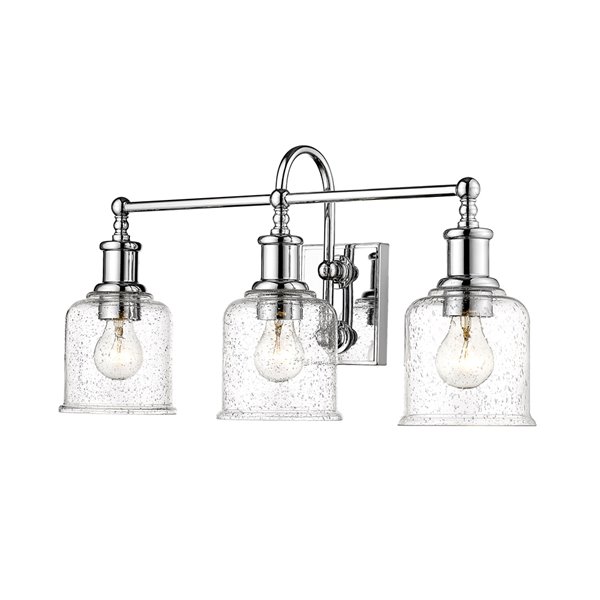 Z-Lite Bryant 3-Light Chrome Modern/Contemporary Vanity Light