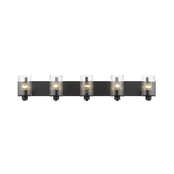 Z-Lite Beckett 5-Light Black Modern/Contemporary Vanity Light