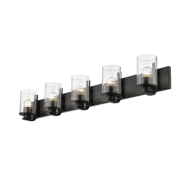 Z-Lite Beckett 5-Light Black Modern/Contemporary Vanity Light