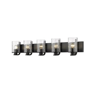 Z-Lite Beckett 5-Light Black Modern/Contemporary Vanity Light