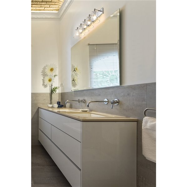 Z-Lite Harper 5-Light Chrome Modern/Contemporary Vanity Light