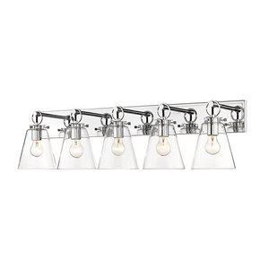 Z-Lite Harper 5-Light Chrome Modern/Contemporary Vanity Light