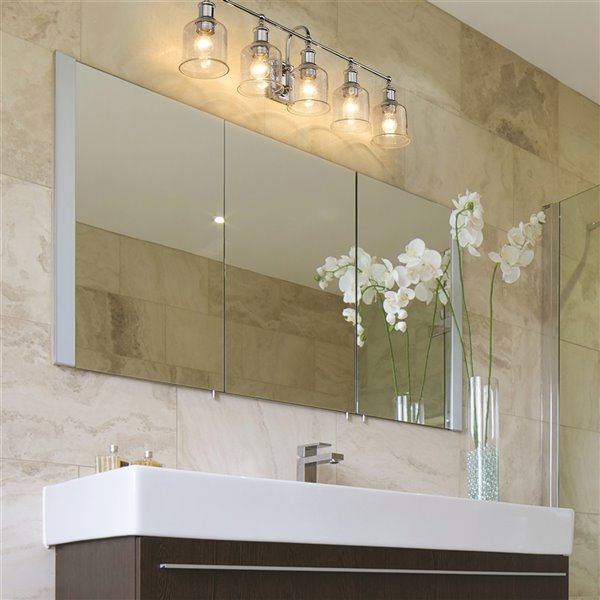 Z-Lite Bryant 5-Light Chrome Modern/Contemporary Vanity Light