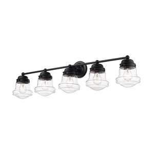 Z-Lite Vaughn 5-Light Black Modern/Contemporary - Vanity Light