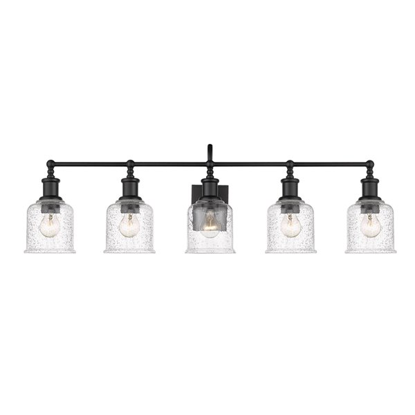 Z-Lite Bryant Black 5-Light Modern/Contemporary Vanity Light