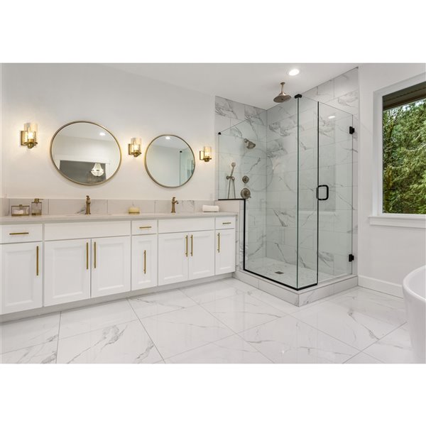 Z-Lite Beckett 4.5-in W 1-Light Olde Brass Modern/Contemporary Wall Sconce