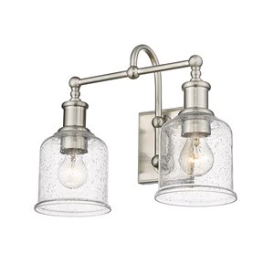 Z-Lite Bryant 2-Light Nickel Modern/Contemporary Vanity Light