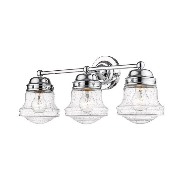 Z-Lite Vaughn 3-Light Chrome Modern/Contemporary Vanity Light