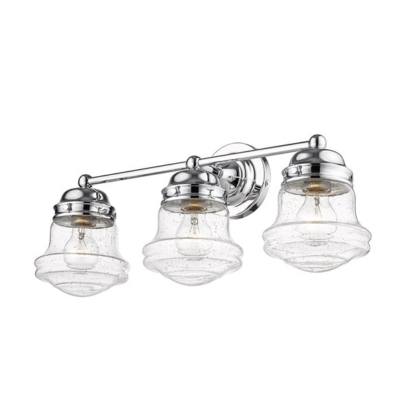 Z-Lite Vaughn 3-Light Chrome Modern/Contemporary Vanity Light