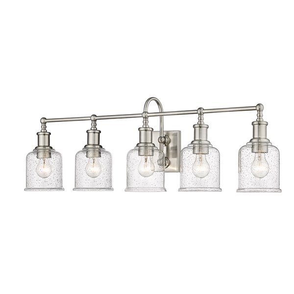 B&N ハン 5-STAR Z-Lite Bryant 5-Light Nickel Modern/Contemporary Vanity