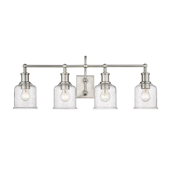 Z-Lite Bryant 4-Light Nickel Modern/Contemporary Vanity Light