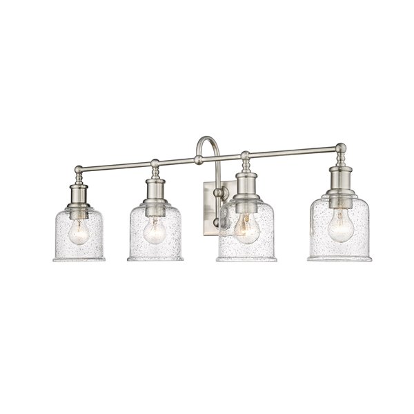 Z-Lite Bryant 4-Light Nickel Modern/Contemporary Vanity Light