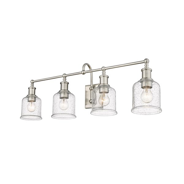 Z-Lite Bryant 4-Light Nickel Modern/Contemporary Vanity Light