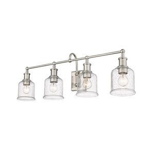 Z-Lite Bryant 4-Light Nickel Modern/Contemporary Vanity Light