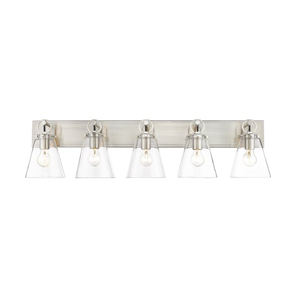 Z-Lite Harper 5-Light Nickel Modern/Contemporary Vanity Light