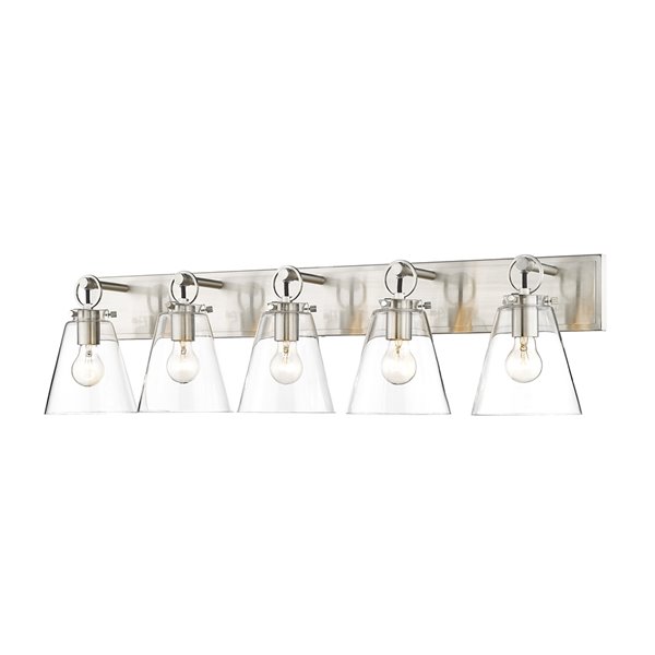 Z-Lite Harper 5-Light Nickel Modern/Contemporary Vanity Light