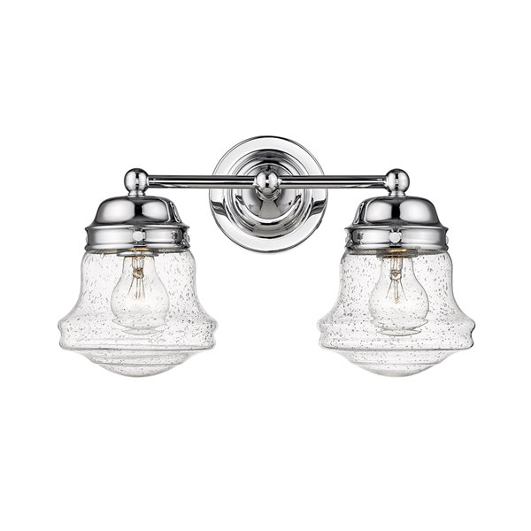 Z-Lite Vaughn 2-Light Chrome Modern/Contemporary Vanity Light