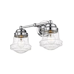 Z-Lite Vaughn 2-Light Chrome Modern/Contemporary Vanity Light