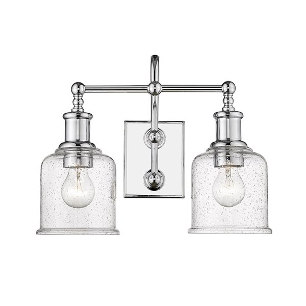 Z-Lite Bryant 2-Light Chrome Modern/Contemporary Vanity Light