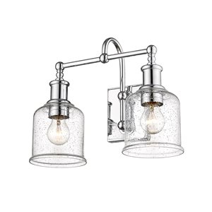 Z-Lite Bryant 2-Light Chrome Modern/Contemporary Vanity Light