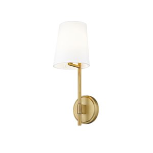 Z-Lite Winward 6-in W 1-Light Rubbed Brass Traditional Wall Sconce