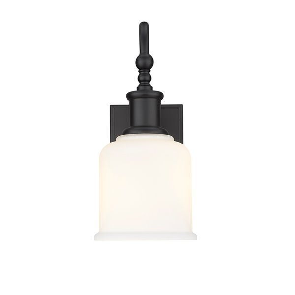 Z-Lite Bryant 8-in W 1-Light Matte Black Modern/Contemporary Wall Sconce