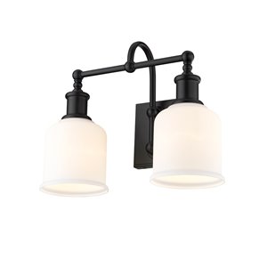 Z-Lite Bryant Black Modern/Contemporary 2-Light Vanity Light