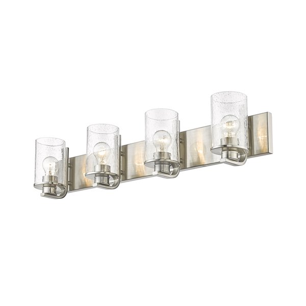 Z-Lite Beckett 4-Light Nickel Modern/Contemporary Vanity Light