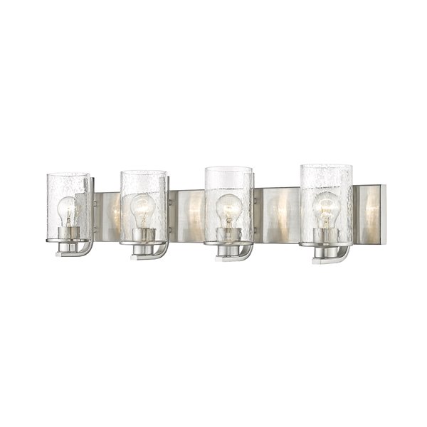 Z-Lite Beckett 4-Light Nickel Modern/Contemporary Vanity Light