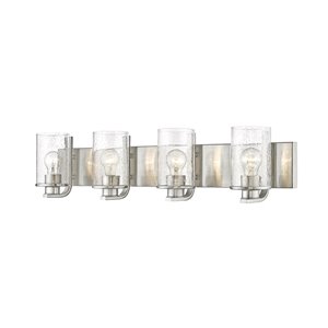 Z-Lite Beckett 4-Light Nickel Modern/Contemporary Vanity Light