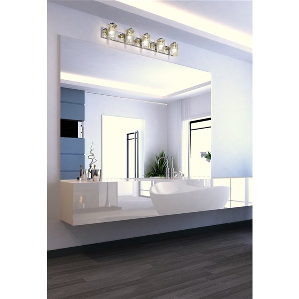 Z-Lite Beckett 5-Light Chrome Modern/Contemporary Vanity Light