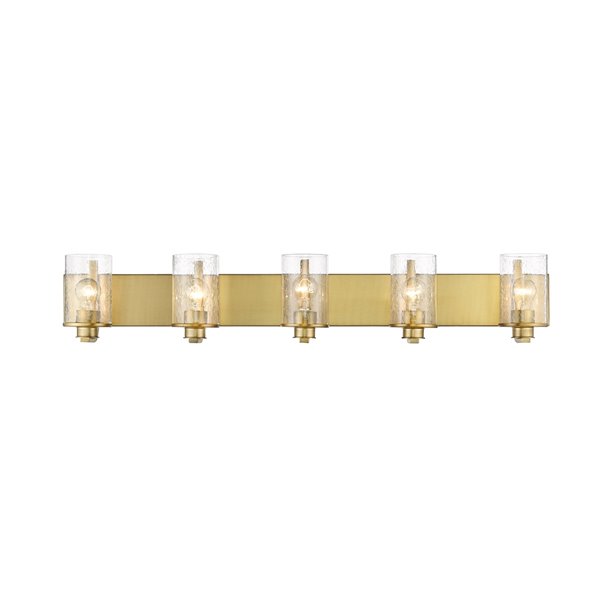 Z-Lite Beckett 5-Light Brass Modern/Contemporary Vanity Light