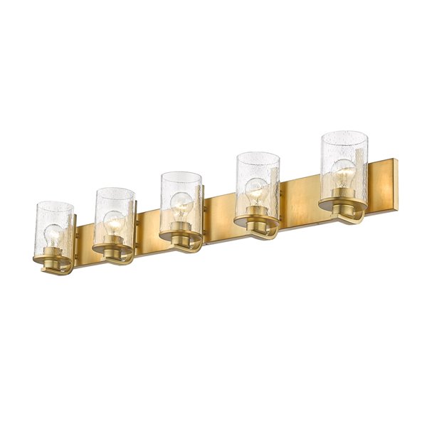 Z-Lite Beckett 5-Light Brass Modern/Contemporary Vanity Light