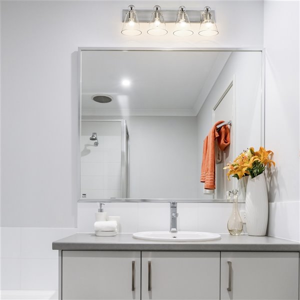 Z-Lite Harper 4-Light Nickel Modern/Contemporary Vanity Light